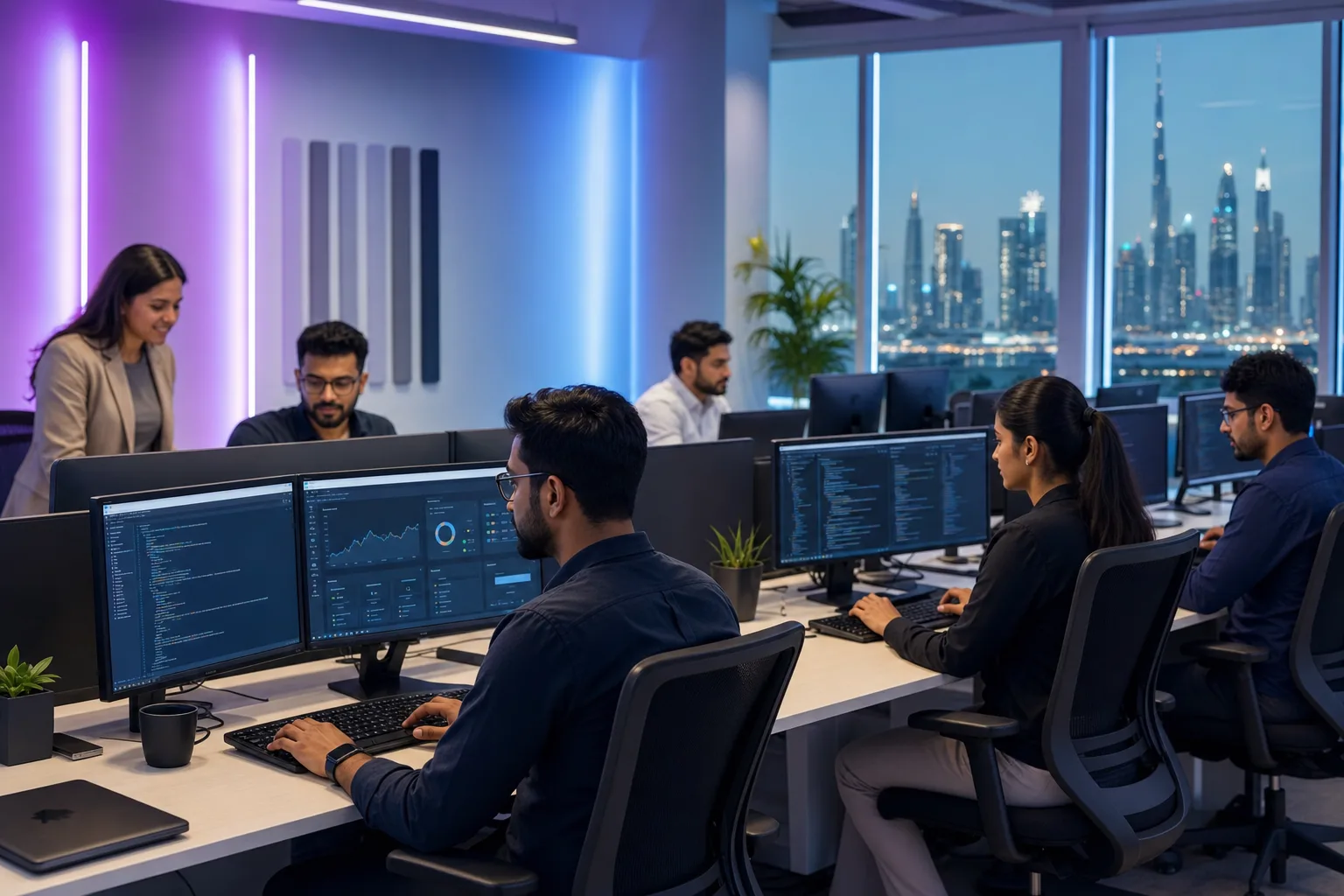 Experienced .NET developers building enterprise software at Techanic Infotech Dubai office