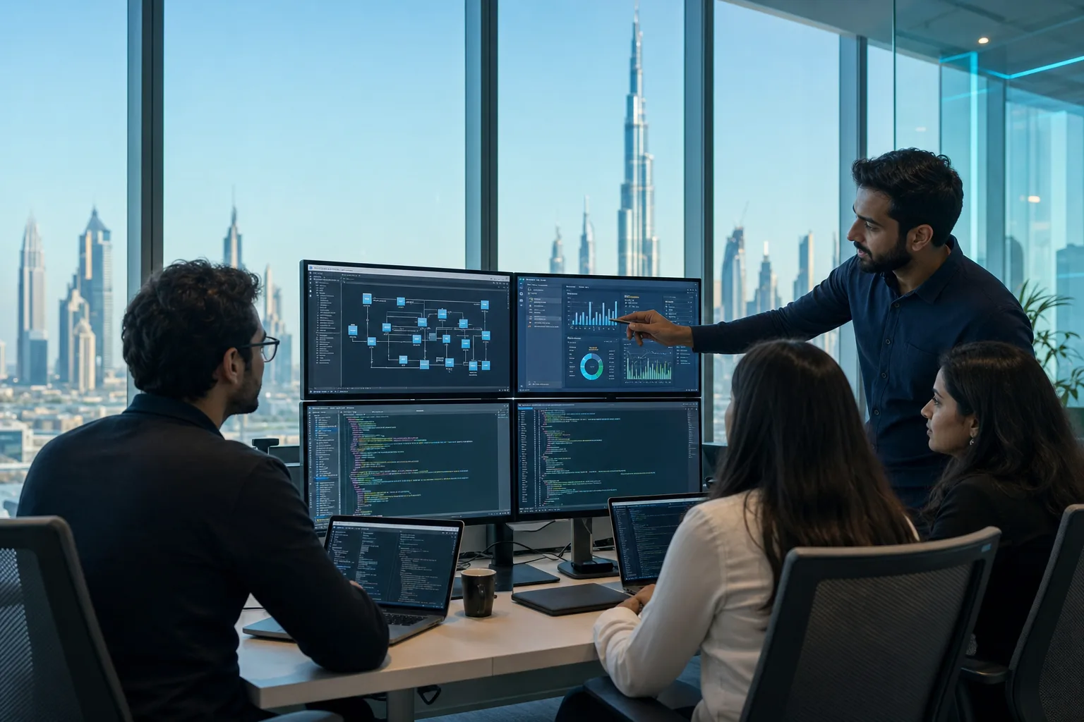 Dedicated software developers building enterprise applications in Dubai