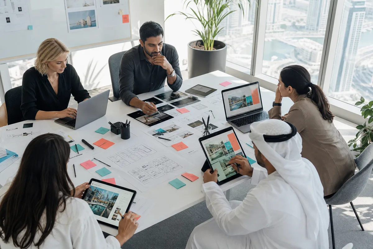 Web designers creating responsive and conversion focused websites at Techanic Infotech Dubai