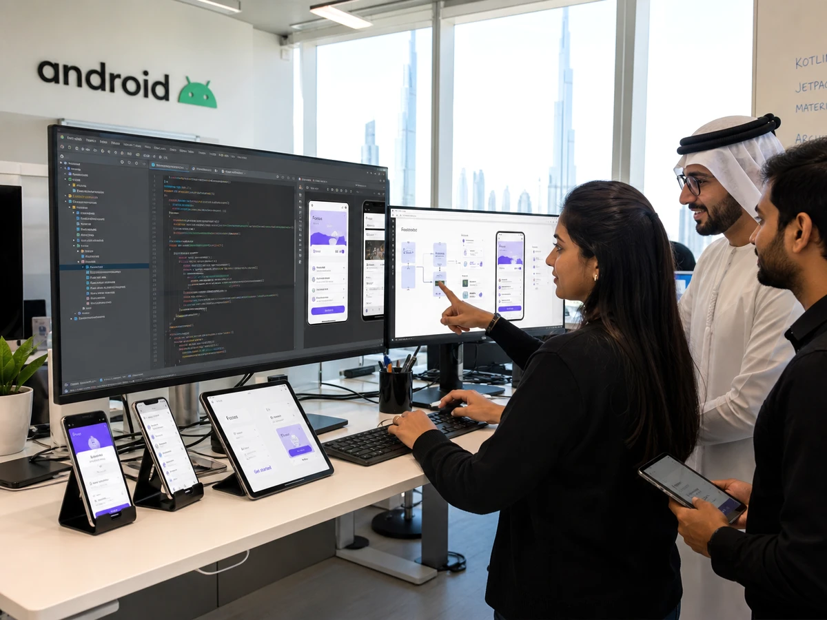 Android-focused engineering team building Kotlin and Jetpack Compose applications in Dubai