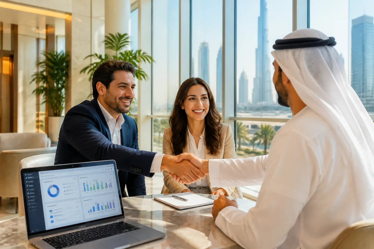 CRM engineers planning a custom customer relationship platform for a Dubai business