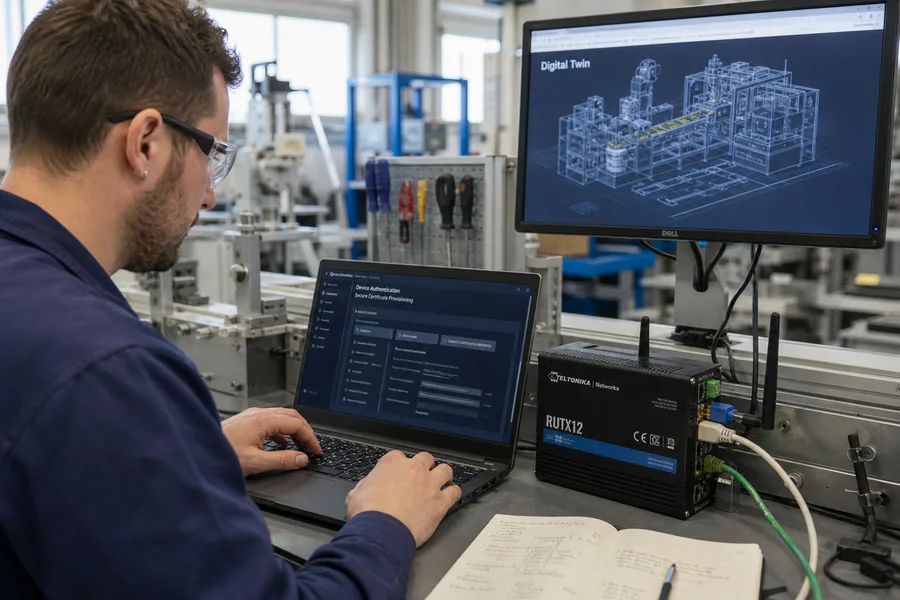 IoT device authentication for digital twin platforms in Dubai