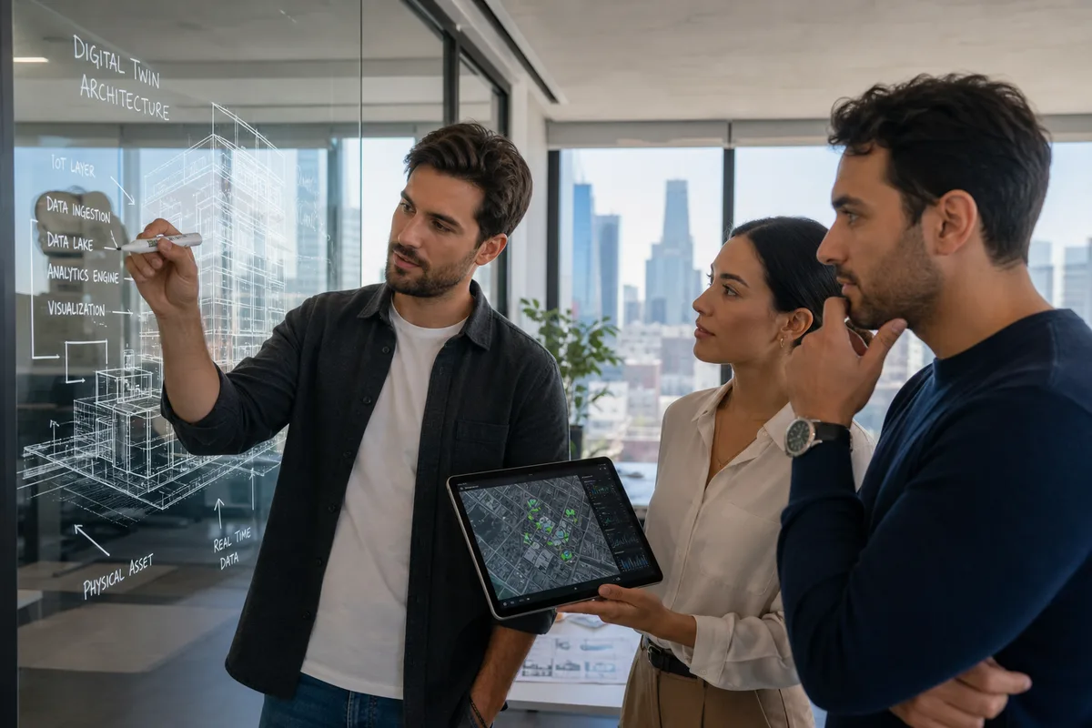 Digital twin consultation for UAE businesses building virtual replicas of their operations