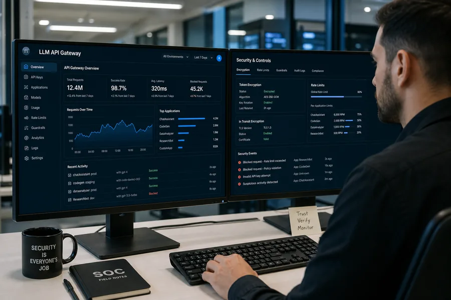 Secure LLM API access for AI applications in Dubai