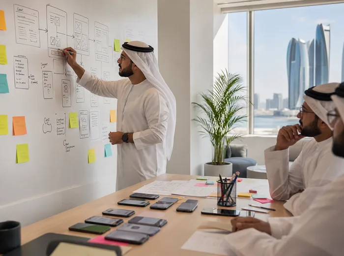 Product strategy workshop for mobile app development in Abu Dhabi