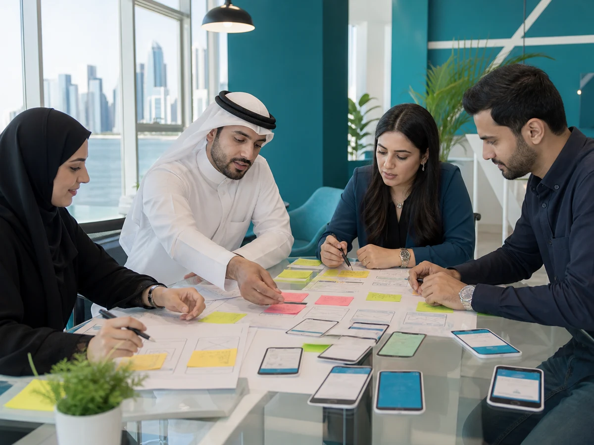 Product strategy workshop for mobile app development in Qatar