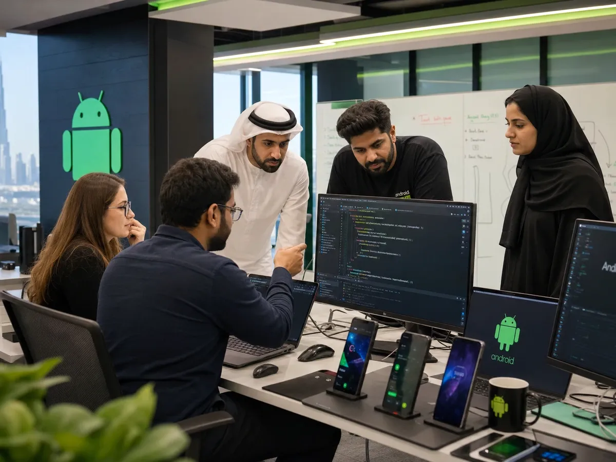 Expert QA engineers performing manual and automated mobile app testing in Dubai