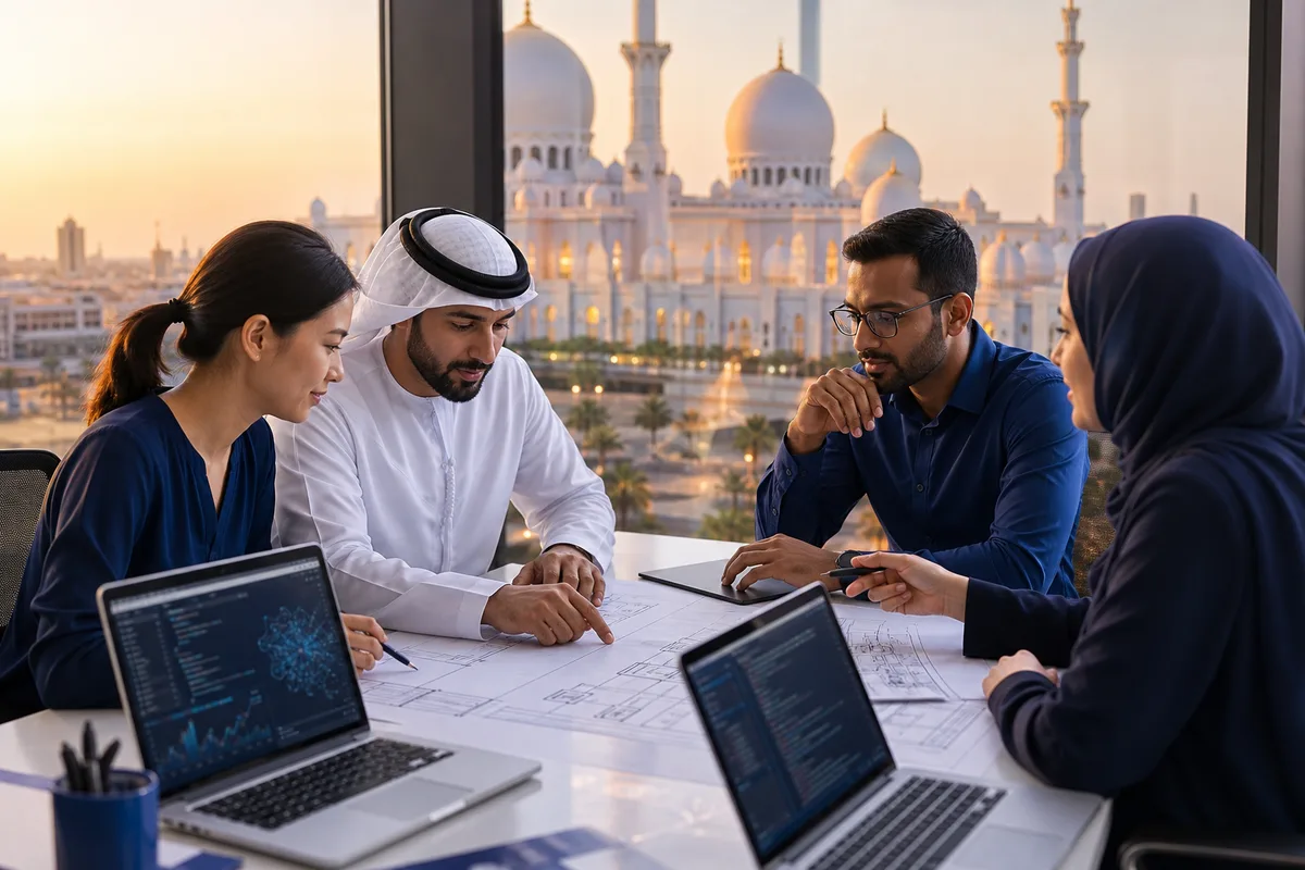Custom software development consultation with Abu Dhabi-based enterprise experts