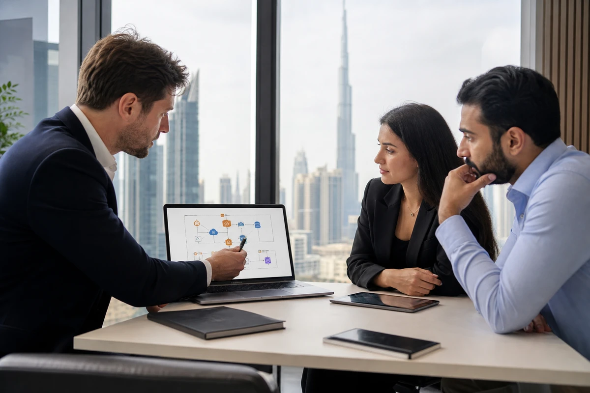 Free web app consultation session with Dubai-based development team
