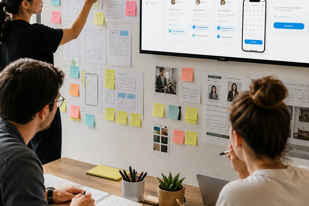 Appointment booking app product idea with scheduling dashboard and Dubai business setting