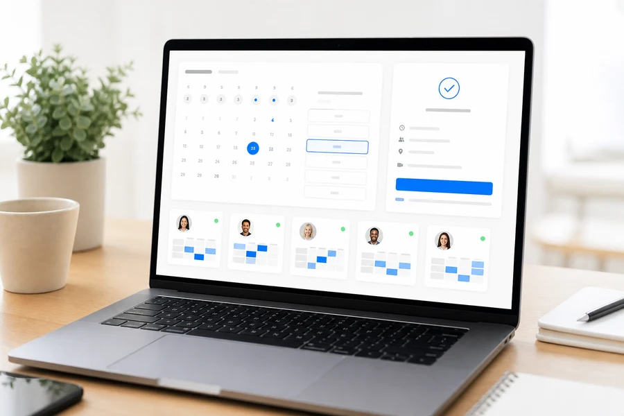 Calendly inspired appointment booking app preview