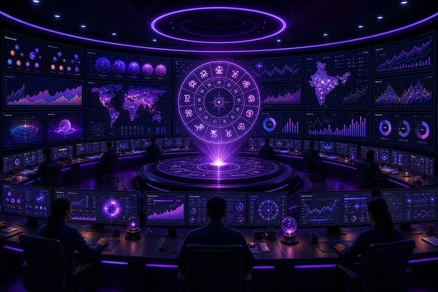 Enterprise inspired astrology app preview