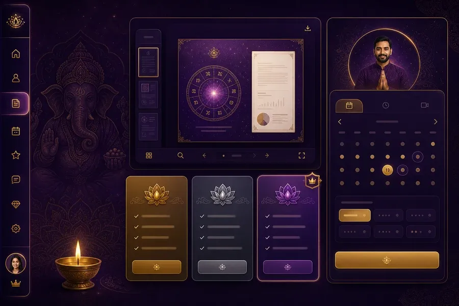 GaneshaSpeaks inspired astrology app preview