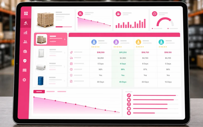 B2B Procurement Auction Platform inspired auction app app preview