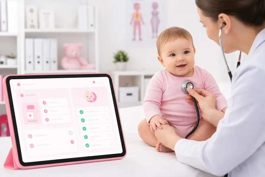 Baby Connect inspired baby tracking app preview