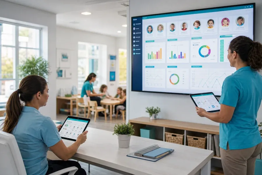 Enterprise Childcare inspired baby tracking app preview