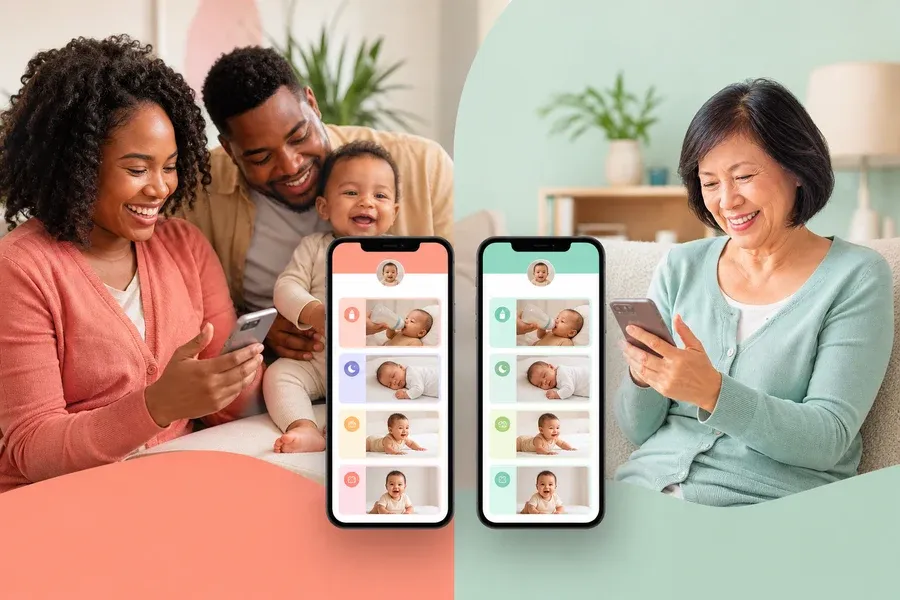 Nara Baby inspired baby tracking app preview