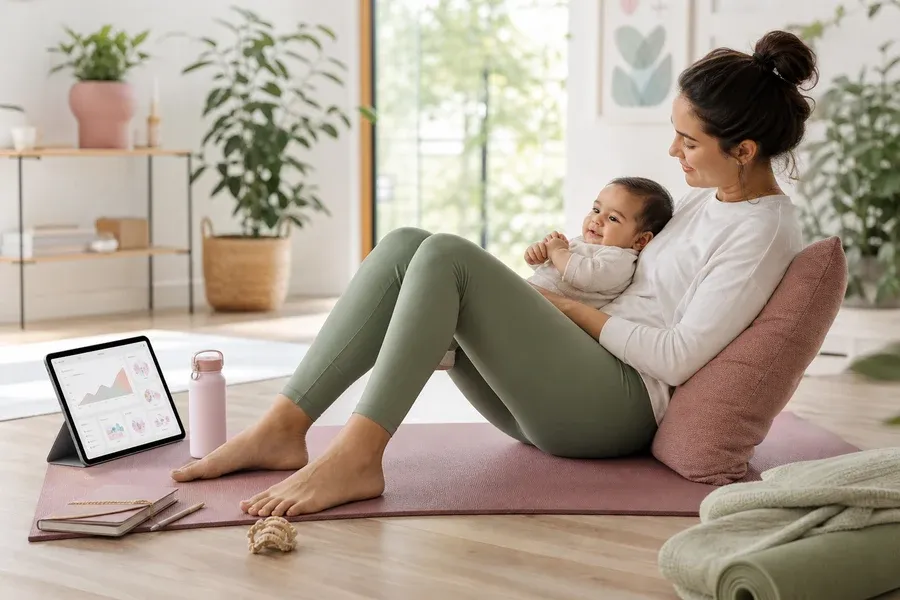 Parenting Wellness inspired baby tracking app preview