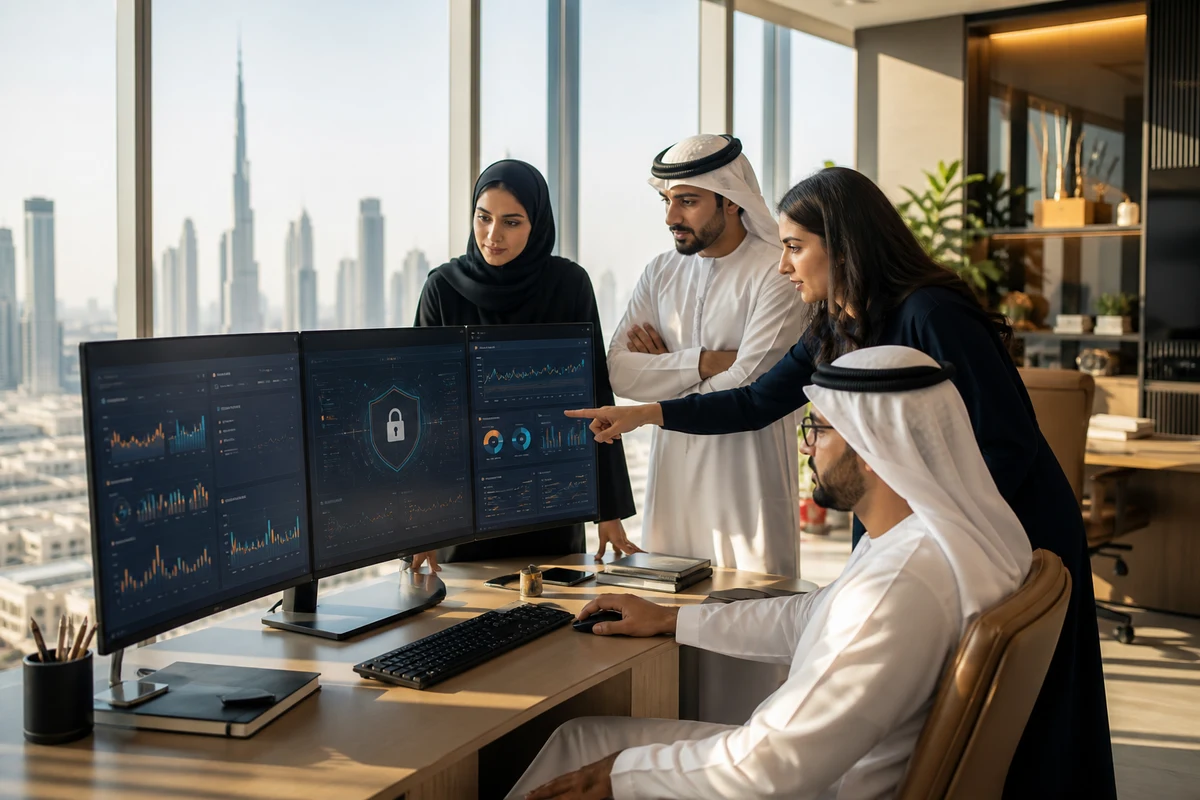 Banking technology experts building secure AI-powered digital banking software in Dubai