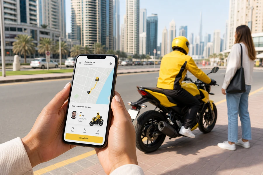 Bike taxi app development for instant booking and live driver tracking