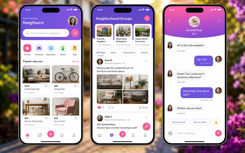 Facebook Marketplace inspired classified app app preview