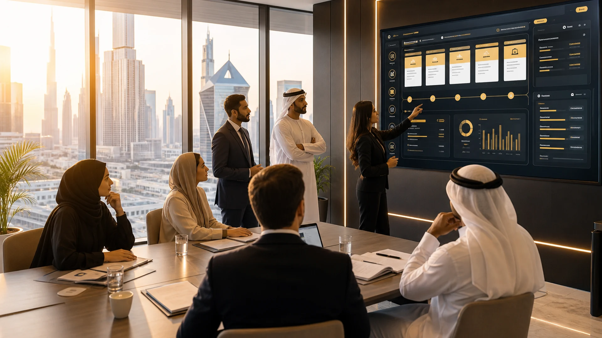 Contract management software development company in Dubai UAE building employee scheduling attendance payroll and HR automation platforms