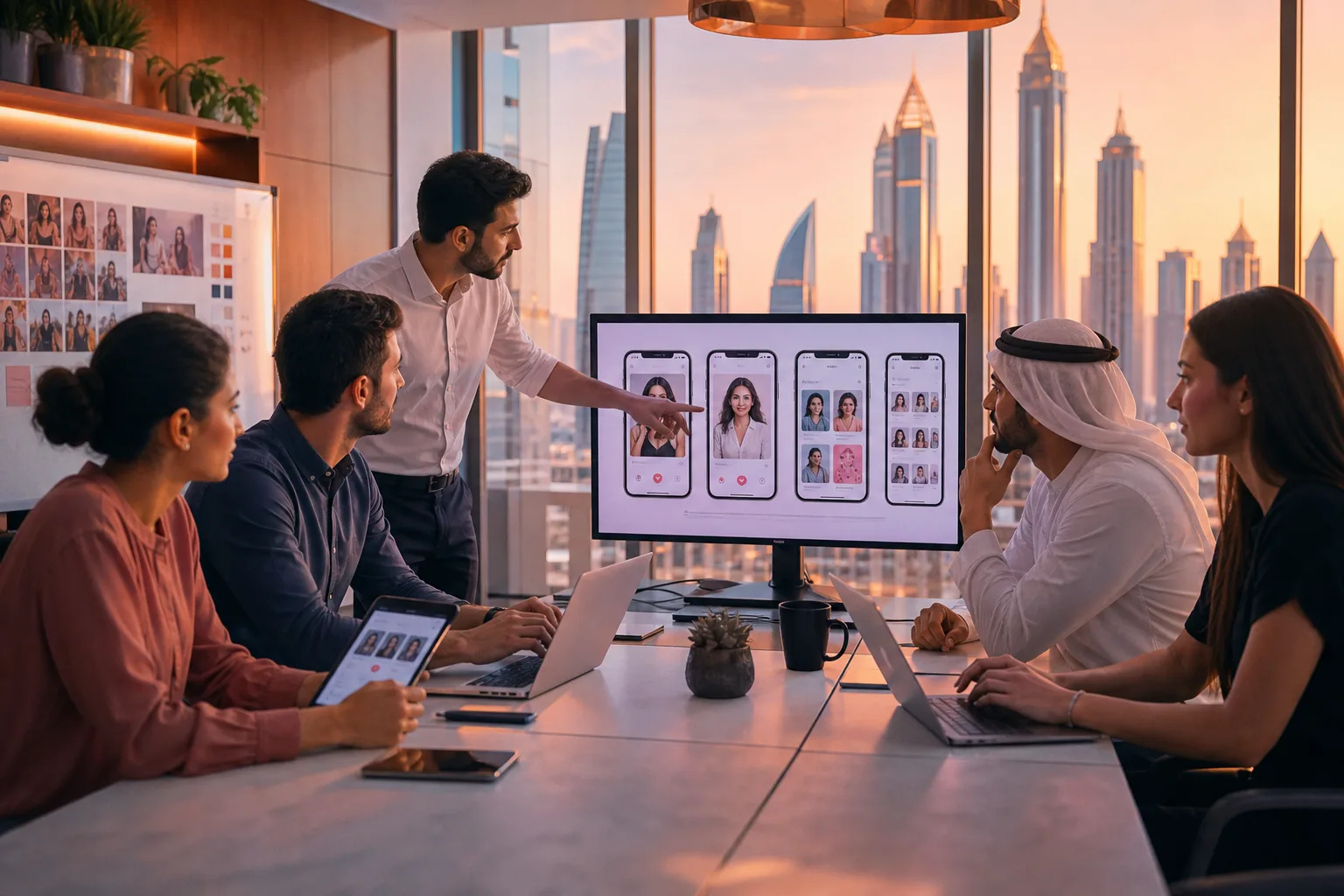 Dating app development team in Dubai creating social discovery and matchmaking applications