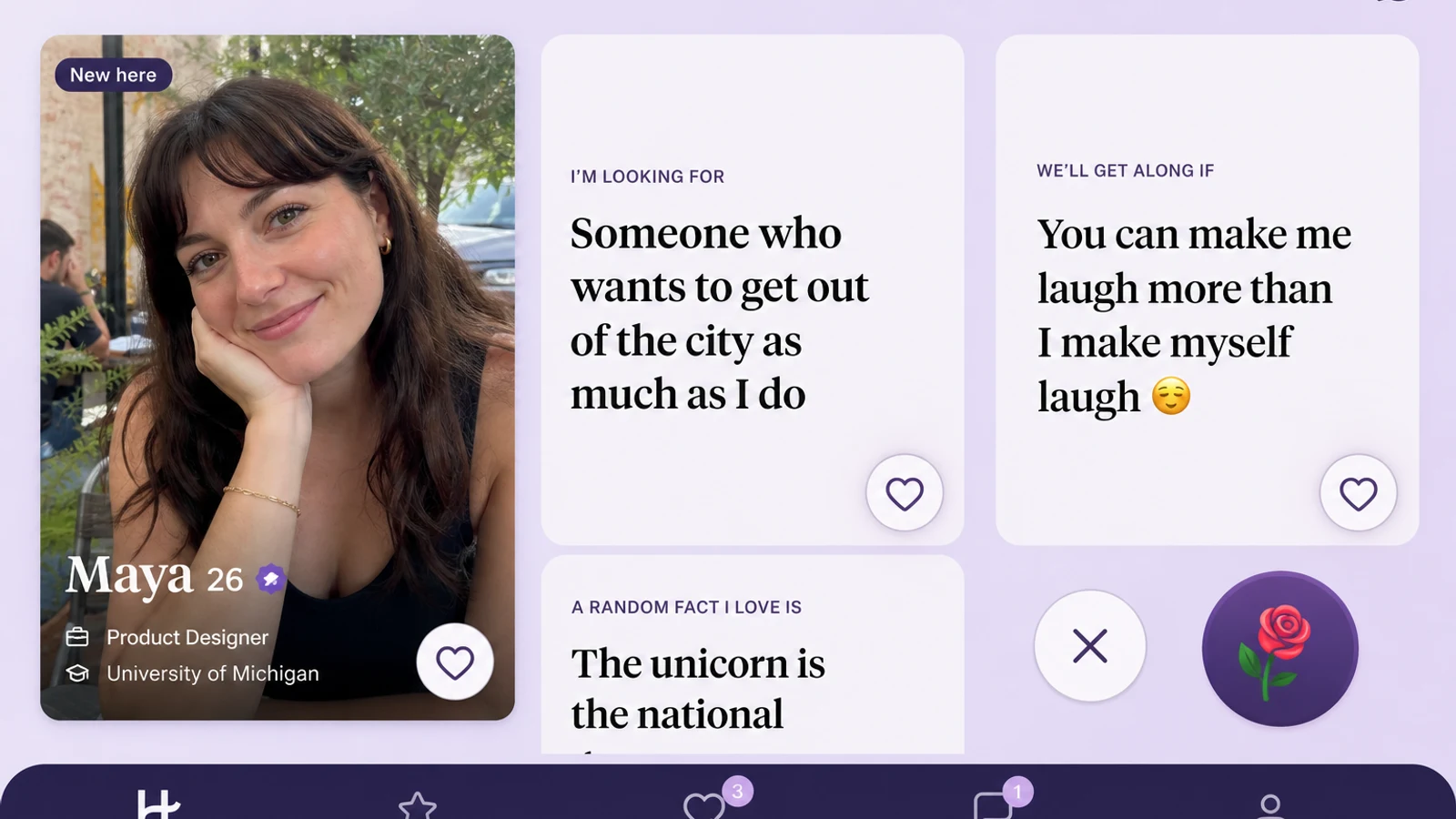 Coffee Meets Bagel inspired dating app preview