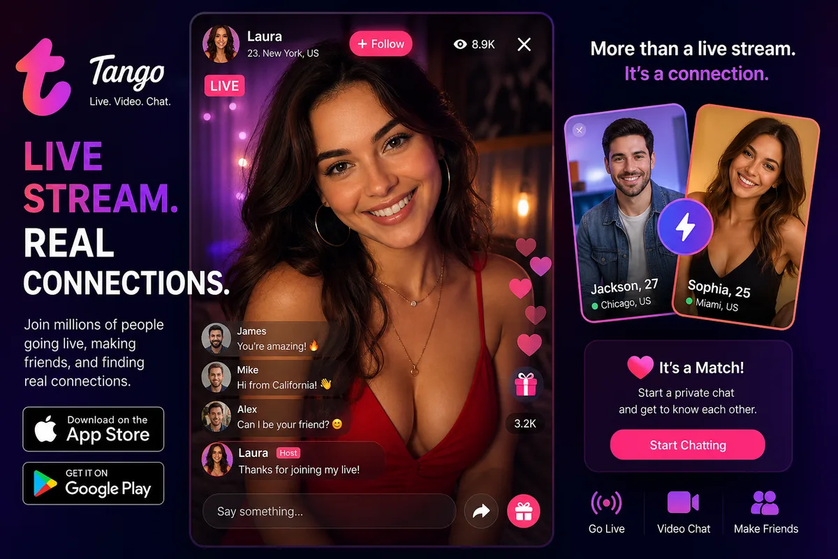 Tango inspired video dating app preview