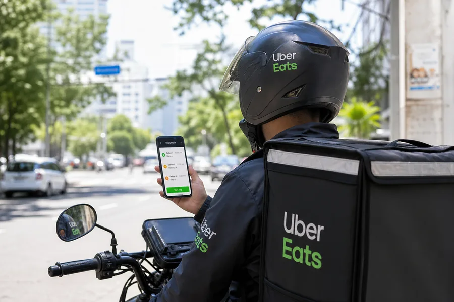 Uber Eats inspired driver app preview