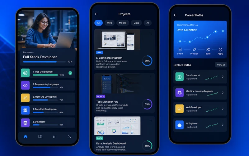 Udacity inspired education app app preview