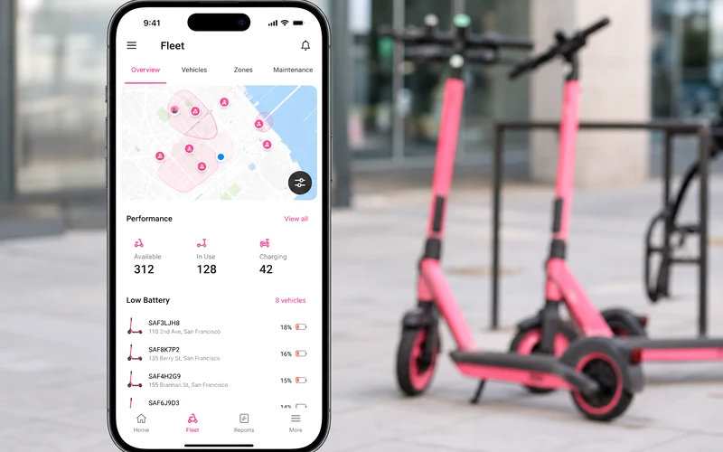 Spin inspired eScooter app preview