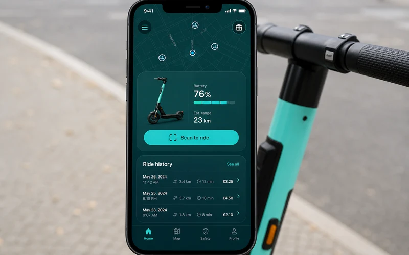 Tier inspired eScooter app preview
