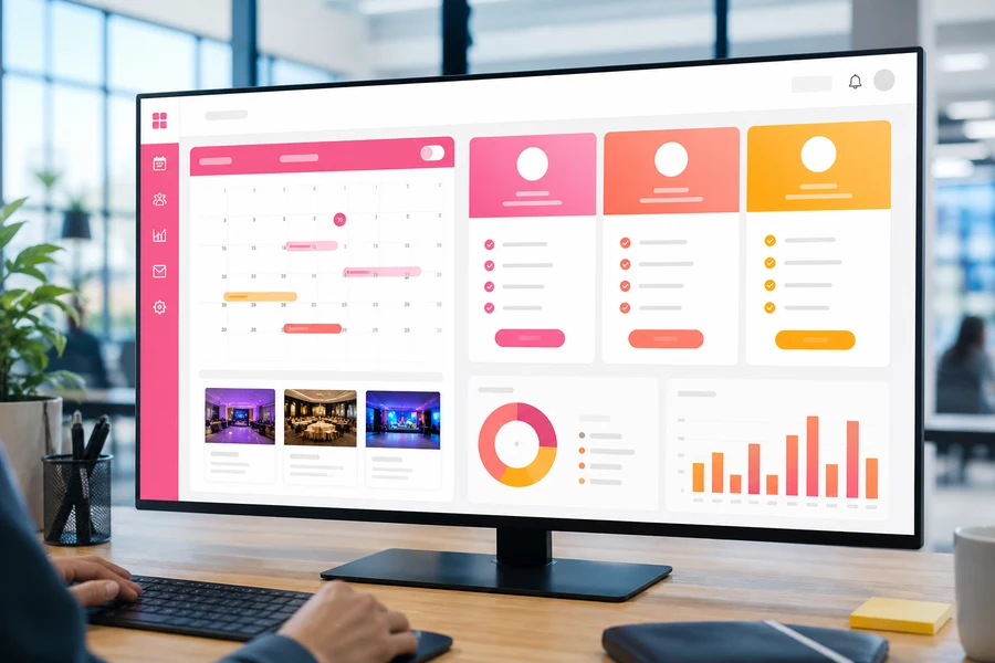 Cvent inspired event management app preview