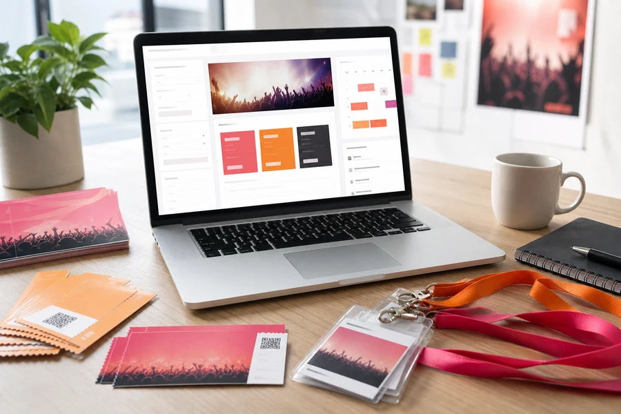 Eventbrite inspired event management app preview