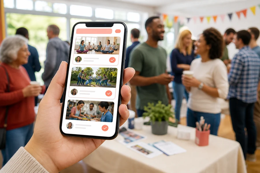Meetup inspired event management app preview
