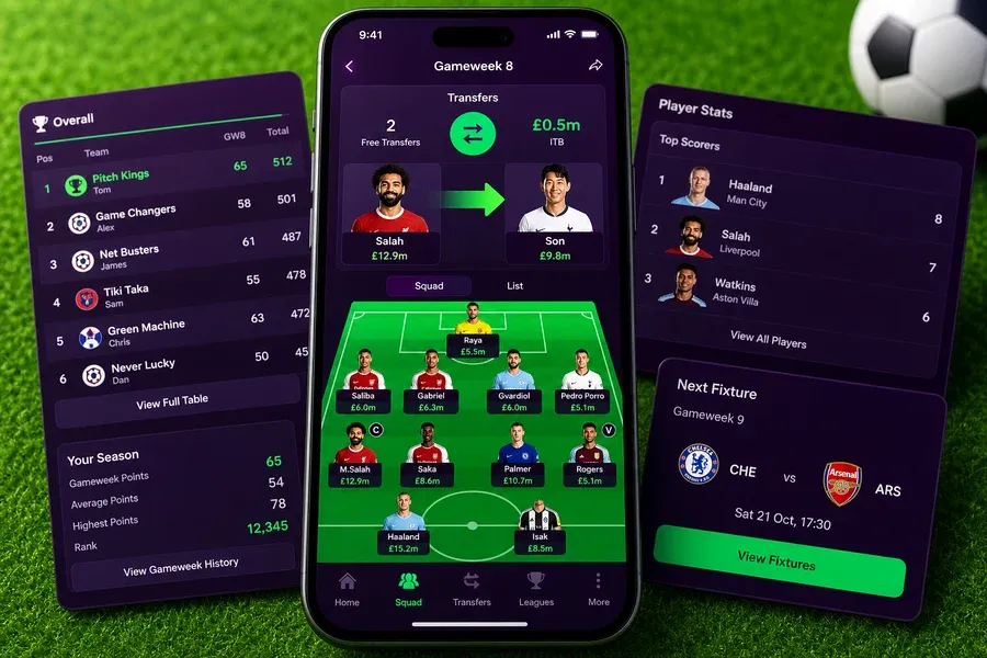 Fantasy Premier League inspired fantasy sports app preview