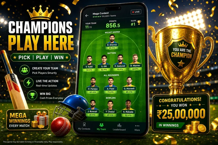 My11Circle inspired fantasy sports app preview
