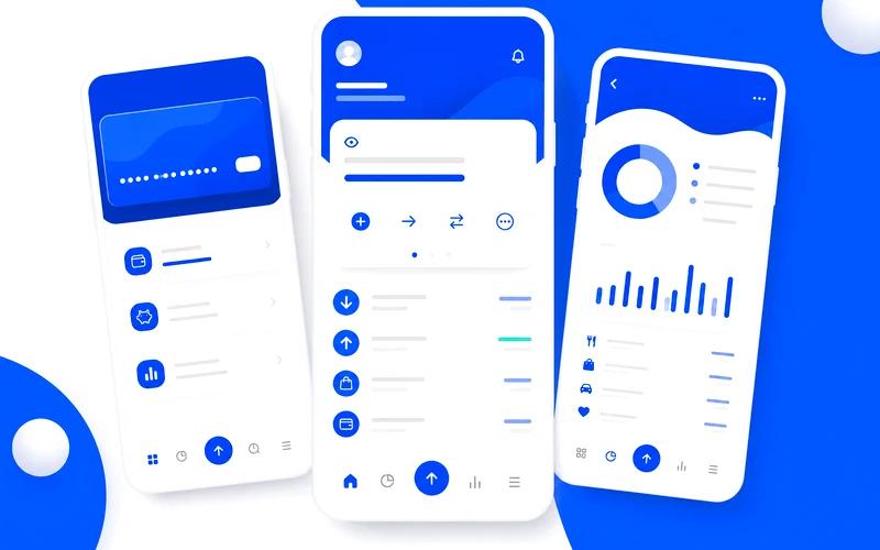 Wio Bank inspired fintech app preview