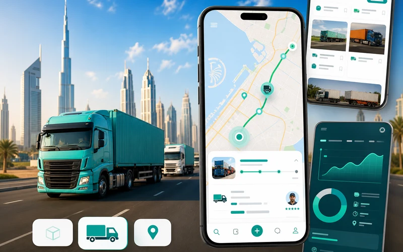 Trukkin inspired fleet management app preview