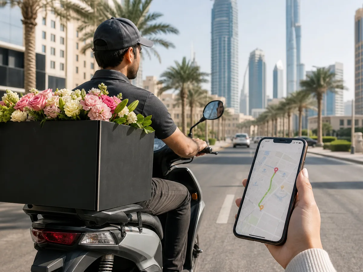 On-Demand inspired flower delivery app preview