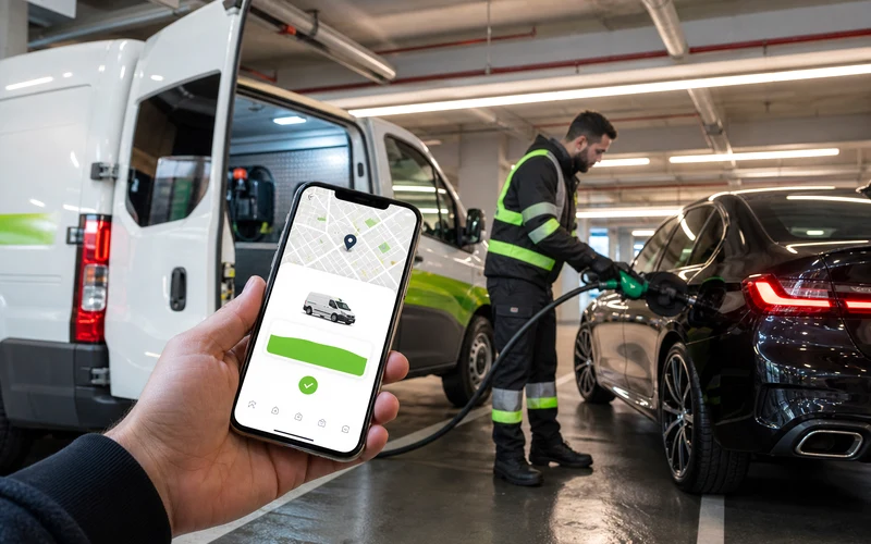CAFU inspired fuel delivery app preview
