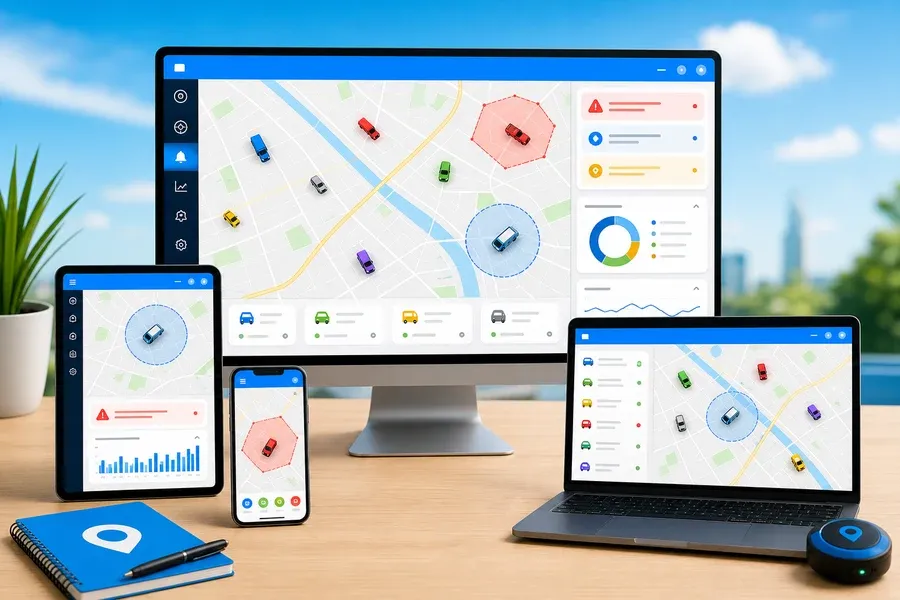 GPSWOX inspired gps tracking app preview