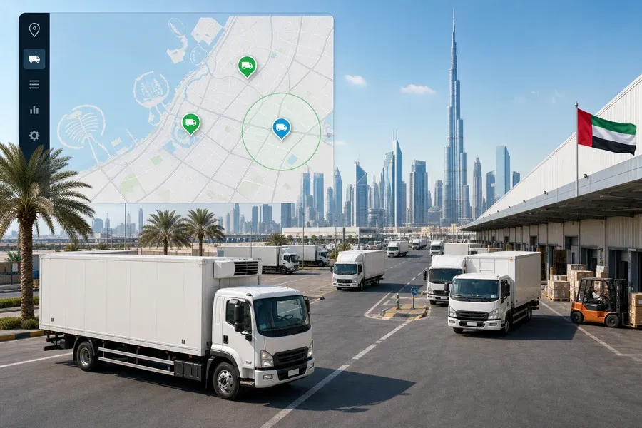 UAE Logistics inspired gps tracking app preview