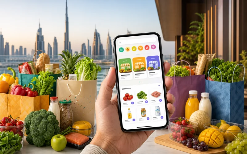 Choithrams inspired grocery delivery app preview