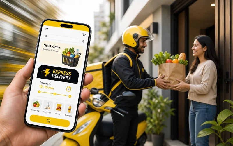 Noon Minutes inspired grocery delivery app preview