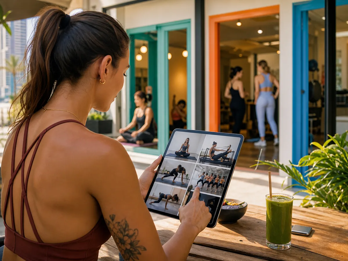 ClassPass inspired fitness app preview