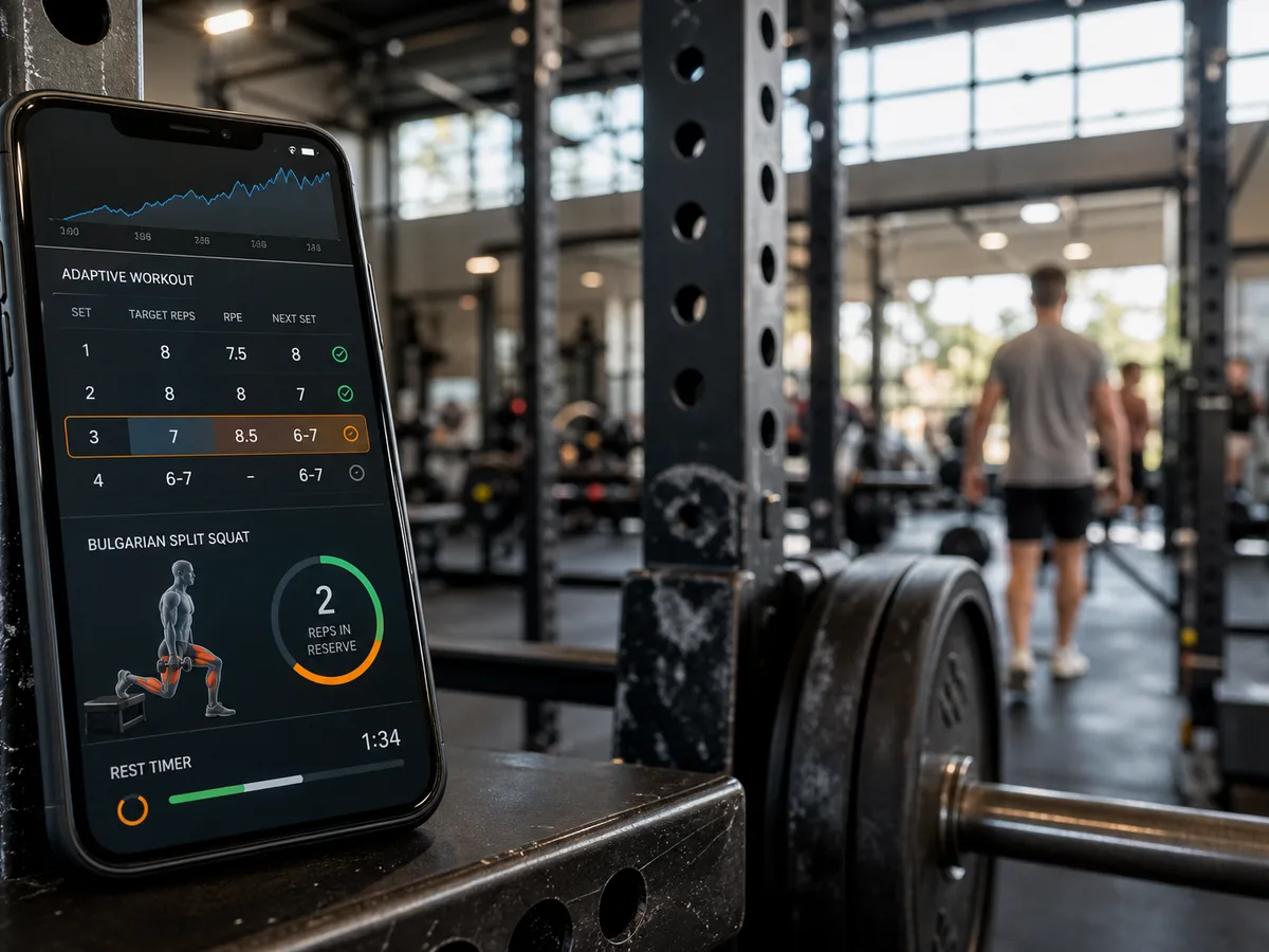 Fitbod inspired fitness app preview