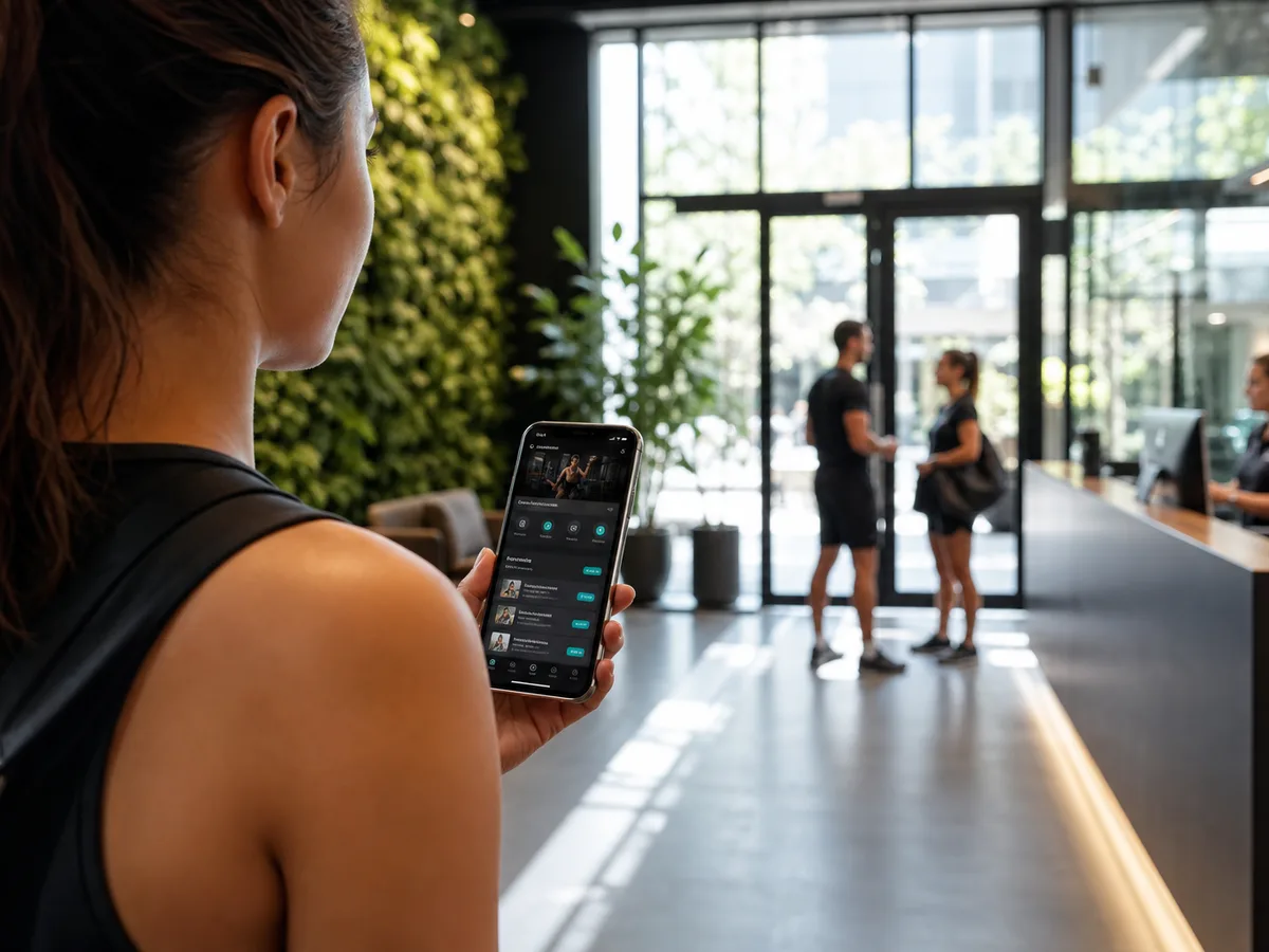 Gym mobile app for class booking workout tracking and membership management