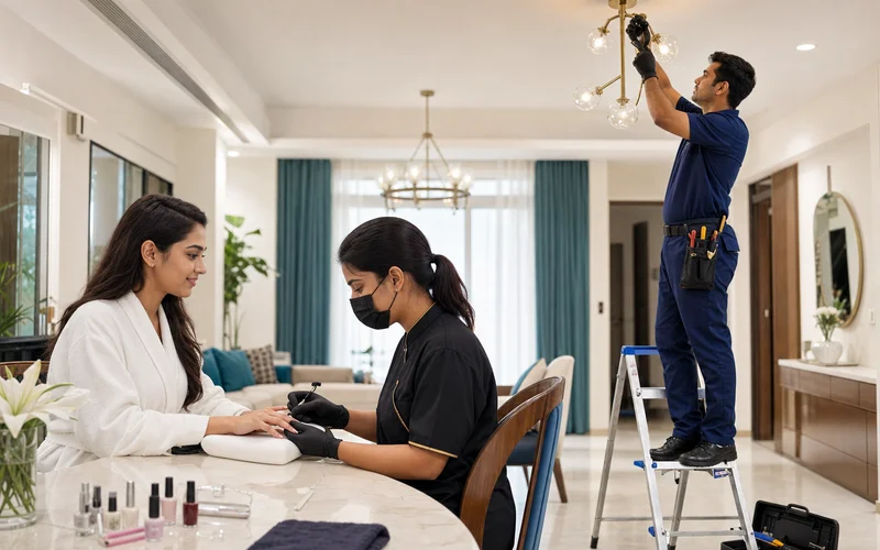 Urban Company inspired handyman app preview